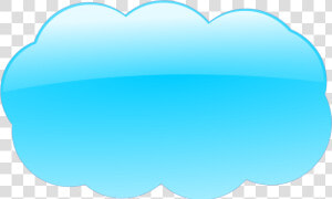 Cloud Clip Art Blue Color   Sky Blue Cloud Clipart  HD Png Download