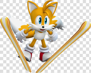 Clip Transparent Stock Image Tails Artwork Winter   Mario And Sonic At The Olympic Winter Games Tails  HD Png Download