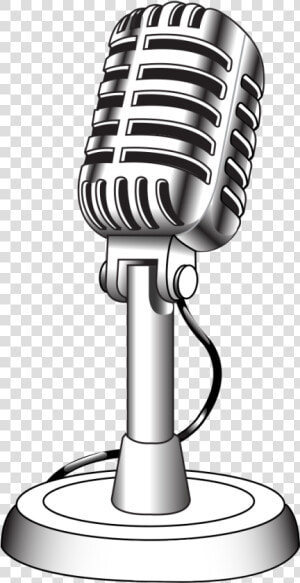 Old Style Microphone Illustration  HD Png Download