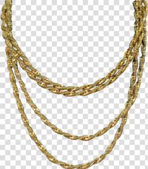 Earring Chain Necklace Jewellery Gold   Thug Life Chain Png Transparent  Png Download