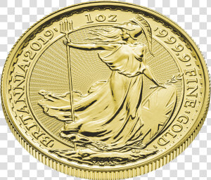 Britannia 2019 1 Oz Gold Coin   2019 Britannia  HD Png Download