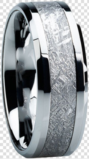 8 Mm Tungsten Mens Wedding Bands With Meteorite   Meteorite Wedding Rings For Men  HD Png Download