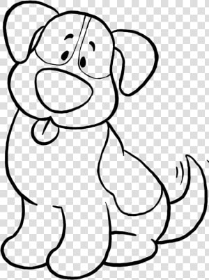 Dog Simple Coloring Page  Printable Dog Simple Coloring    Dog Faces Colouring Pages  HD Png Download