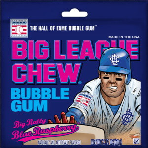 Big Rally Blue Raspberry   Big League Chew Cotton Candy  HD Png Download