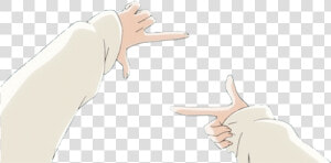 Anime Hand Png   Anime Heart Hand Transparent  Png Download