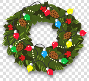 Christmas Wreath Decor 800 Clr 13527   Wreath  HD Png Download