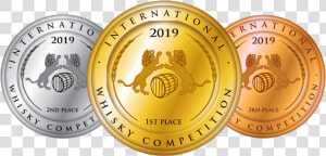 3 Medals Together 2019 2   International Whisky Competition  HD Png Download