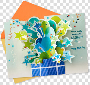 Celebrating You Pop Up Birthday Card   Greeting Card  HD Png Download