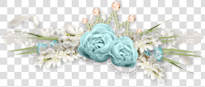 Floral  Flowers  Decoration  Ornament  Romance  March   Wedding Blue Flower Clipart  HD Png Download