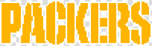 Pixelated Packers Wordart   Green Bay Packers Clip Art  HD Png Download