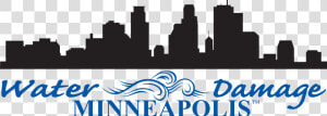 Golden Valley Buffalo Water Damage Minneapolis Osseo   Minneapolis Skyline Silhouette Transparent  HD Png Download