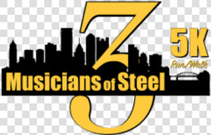 Musicians Of Steel 5k Run walk  HD Png Download