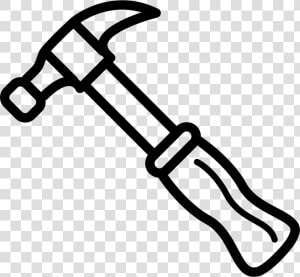 Transparent Hammer Outline   Outline Image Of Hammer  HD Png Download