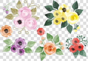 Floral Design Flower Watercolor Painting Creative Watercolor   Cute Watercolor Flowers Png  Transparent Png