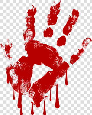 Bloody Hand Png   Blood Hand Transparent Background  Png Download