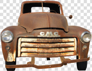 Gmc  Oldtimer  Rusted  Rust  Old  Antique  Vintage   Old Truck In Field  HD Png Download