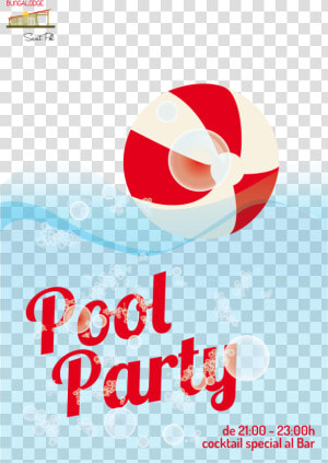 Clip Art Poster Pinterest   Graphic Pool Party Poster Design  HD Png Download