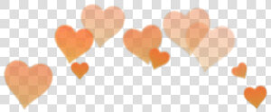  arancione  orange  heart  overlay  png  edit  tumblr   Heart Crown Png  Transparent Png