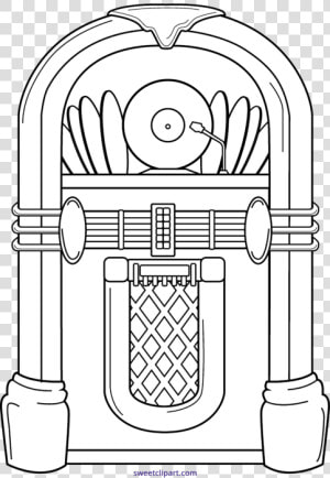 Jukebox Line Art Clipart   Juke Box Clip Art  HD Png Download