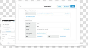 Square Invoices App And Browser Screens   Square Invoice  HD Png Download