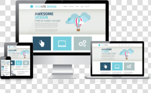 Responsive Website Design Showing Computer  Laptop    Beautiful Landing Page Examples  HD Png Download