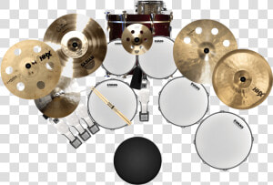 Transparent Drum Set Clipart   Drums  HD Png Download