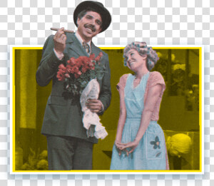 Profesor Jirafales Y Doña Florinda Animado  HD Png Download