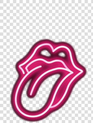  tounge  lips  kiss   Pink Rolling Stones Tongue  HD Png Download