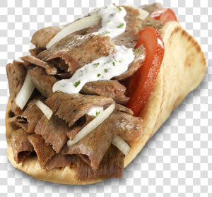 Transparent Gyro Png   Gyro Sandwich With Fries  Png Download