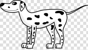 Dalmatian Dog Puppy The Hundred And One Dalmatians   Dalmatian Clipart Black And White  HD Png Download