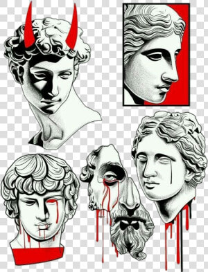  stickers  png  tumblr  statues  statue   Tattoo  Transparent Png