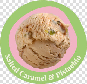 Salted Caramel Pistachio   Soy Ice Cream  HD Png Download