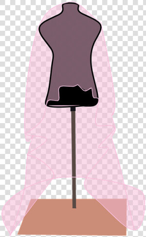 Manequim  Vestido  Vestido De Cabelo  Rosa  Casamento   Fashion Mannequin Cartoon Png  Transparent Png