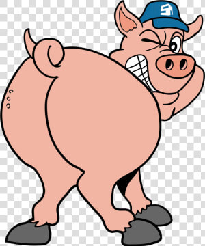 Pig Butt Png Svg Library   Cartoon Pig Butt  Transparent Png