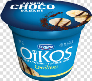 Oikos Greek Yogurt Banana Choco   Ice Cream  HD Png Download