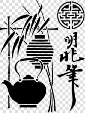 Drawing Chinese Japanese   Stencils For Wall Japan  HD Png Download