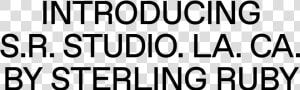 Introducing S   R   Studio   La   Ca   By Sterling   Oval  HD Png Download