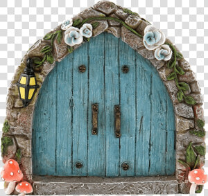 Blue Cobblestone Fairy Door   Home Door  HD Png Download