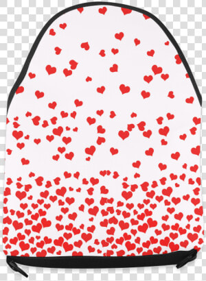 Red Falling Hearts On Pink Crossbody Bag   Handbag  HD Png Download