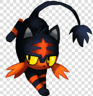  litten  pokemon   Pixel Art Pokémon Flamiaou  HD Png Download