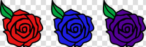 Blue Rose Clipart Valentine Rose   Valentines Day Cartoon Flowers  HD Png Download