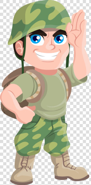 Collection Of Soldier   Cartoon Soldier Clip Art  HD Png Download