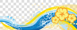 Flower Wall Mural   Flower Wave Png  Transparent Png