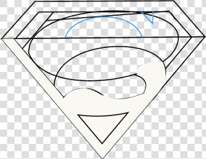 How To Draw Superman Logo   Step By Step Superman Sign Drawing  HD Png Download