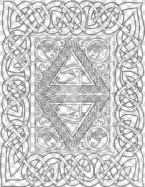 Eye Of Horus Adult Coloring Page By Lorrainekelly   Line Art  HD Png Download