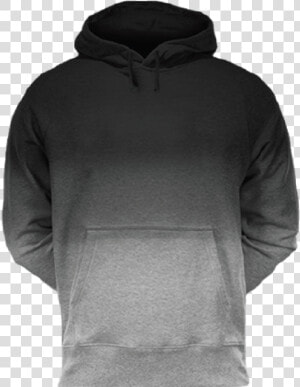 Fan Cloth Dip Dye Hoodie Black   Dip Dye Cloth Sweatshirt  HD Png Download