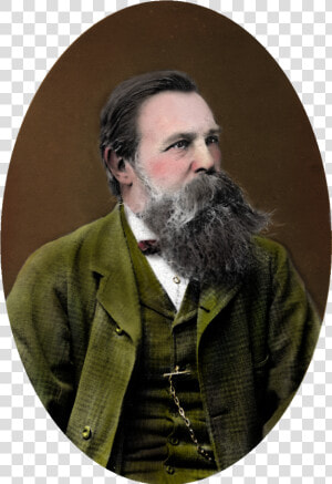 Friedrich Engels Colored Portrait   Friedrich Engels Colorized  HD Png Download