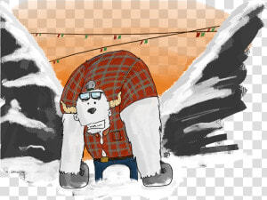 Hipster Yeti Sketches Mountains Nepal Illustration   Snow  HD Png Download