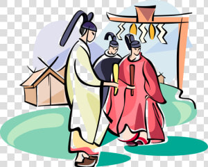 Vector Illustration Of Japanese Shinto Monks Practice   Shintoïsme Png  Transparent Png