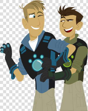 Wild Kratts   Transparent Cartoons   Chris And Martin Kratt Art  HD Png Download